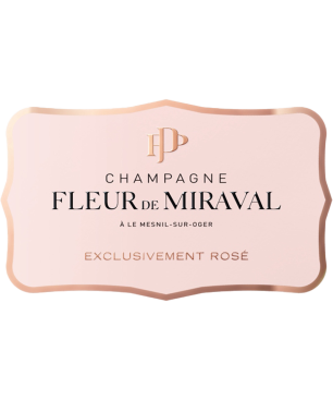 Etiquette Champagne Rosé Fleur de Miraval - Edition Alpha - Rosé - 75 cl