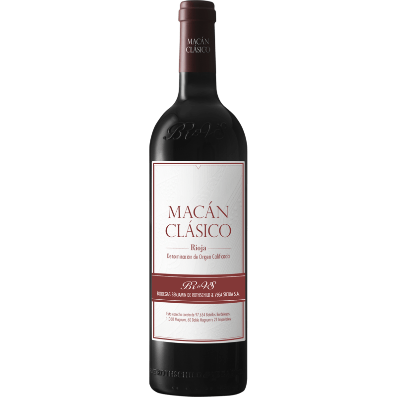Bodegas Benjamin de Rothschild & Vega Sicilia - Macan Clasico - Rouge - 2019 - 75cl