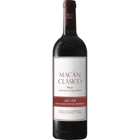 Bodegas Benjamin de Rothschild & Vega Sicilia - Macan Clasico - Rouge - 2018 - 75cl