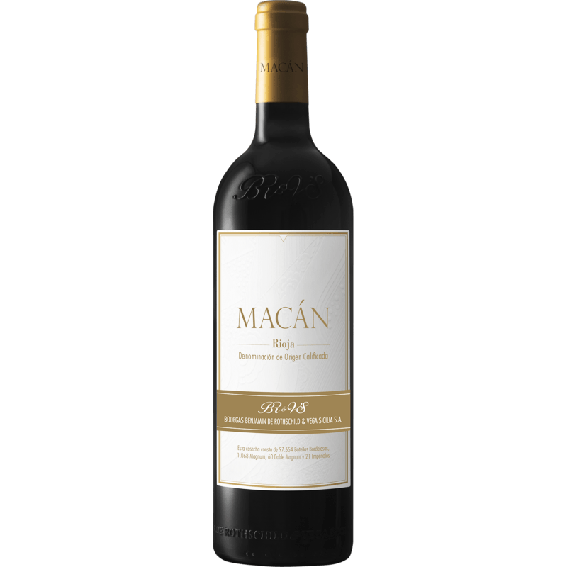 Bodegas Benjamin de Rothschild & Vega Sicilia - Macán - Rioja - Espagne - Rouge - 2018 - 75cl