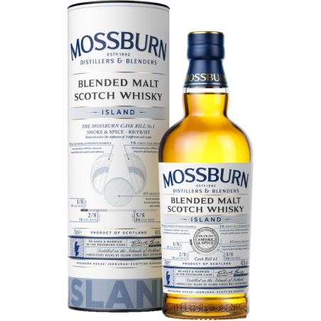 Mossburn Island - Blended Malt Scotch Whisky - 70cl - étui