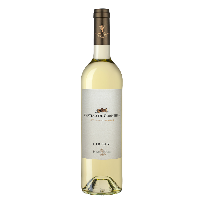 Jonquères d'Oriola - Château de Corneilla - Héritage - Côtes-du-Roussillon - Blanc - 2025 - 75cl Jonquères d'Oriola - Château de Corneilla - Héritage - Côtes-du-Roussillon - Blanc - 2025 - 75cl
