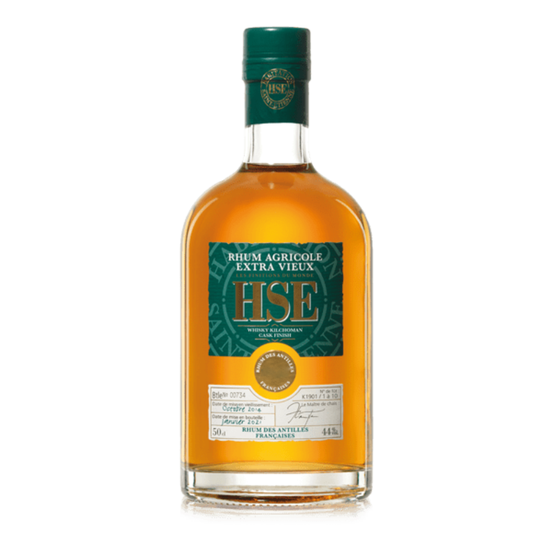 Rhum HSE - Rhum Agricole Extra Vieux -  Whisky Kilchoman Cask Finish - 50cl