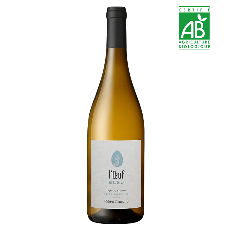 Domaine Rière Cadène - LOeuf Bleu - Côtes Catalanes - Blanc - 2025 - 75cl Domaine Rière Cadène - LOeuf Bleu - Côtes Catalanes - Blanc - 2025 - 75cl