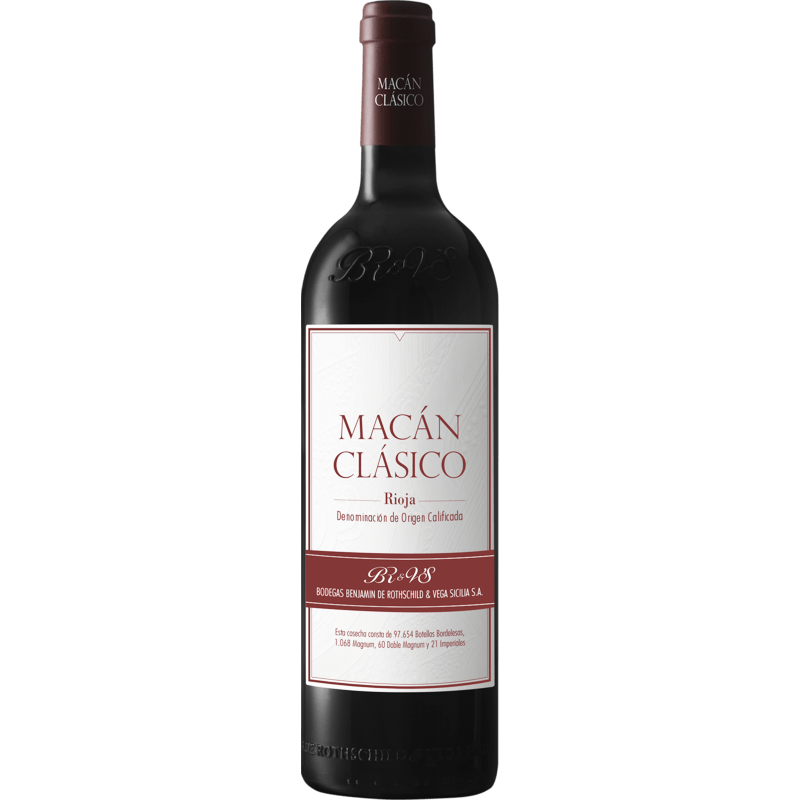 Bodegas Benjamin de Rothschild & Vega Sicilia - Macán Clásico - Rioja - Espagne - Rouge - 2022 - 75cl