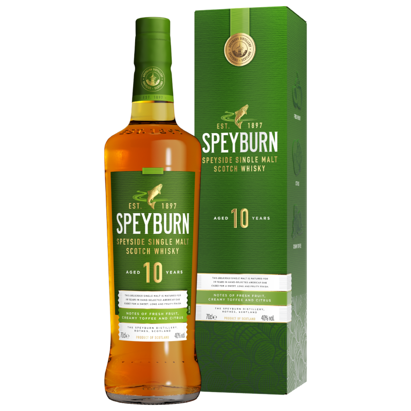 Speyburn 10 ans - Speyside Single Malt Scotch Whisky - 70cl