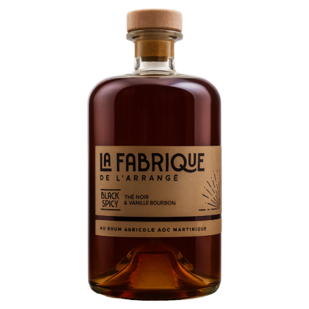 Rhum Arrangé - Black Spicy - Thé Noir & Vanille Bourbon - 70cl