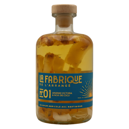 Rhum Arrangé - N°01 Ananas Victoria & Noix de Coco - 70cl