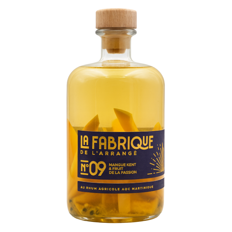 Rhum Arrangé - N°09 Mangue Kent & Fruit de la Passion - 70cl Rhum Arrangé - N°09 Mangue Kent & Fruit de la Passion - 70cl