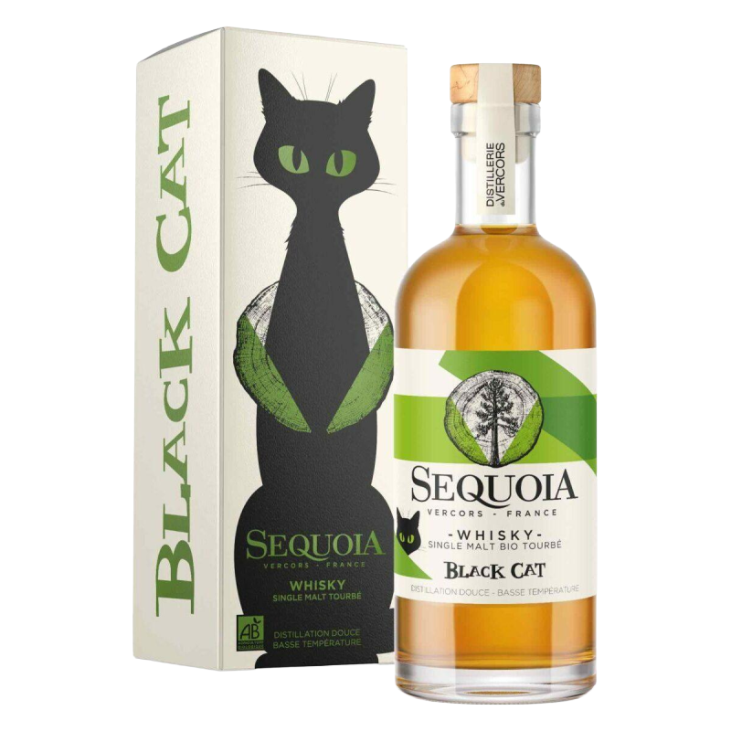 Whisky Sequoia - Black Cat - Single Malt Bio Tourbé - 70cl