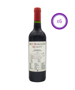 Yvon Mau Pack de 6 - BBQ - Best Bordeaux Quality - Rouge - 2015 - 75cl